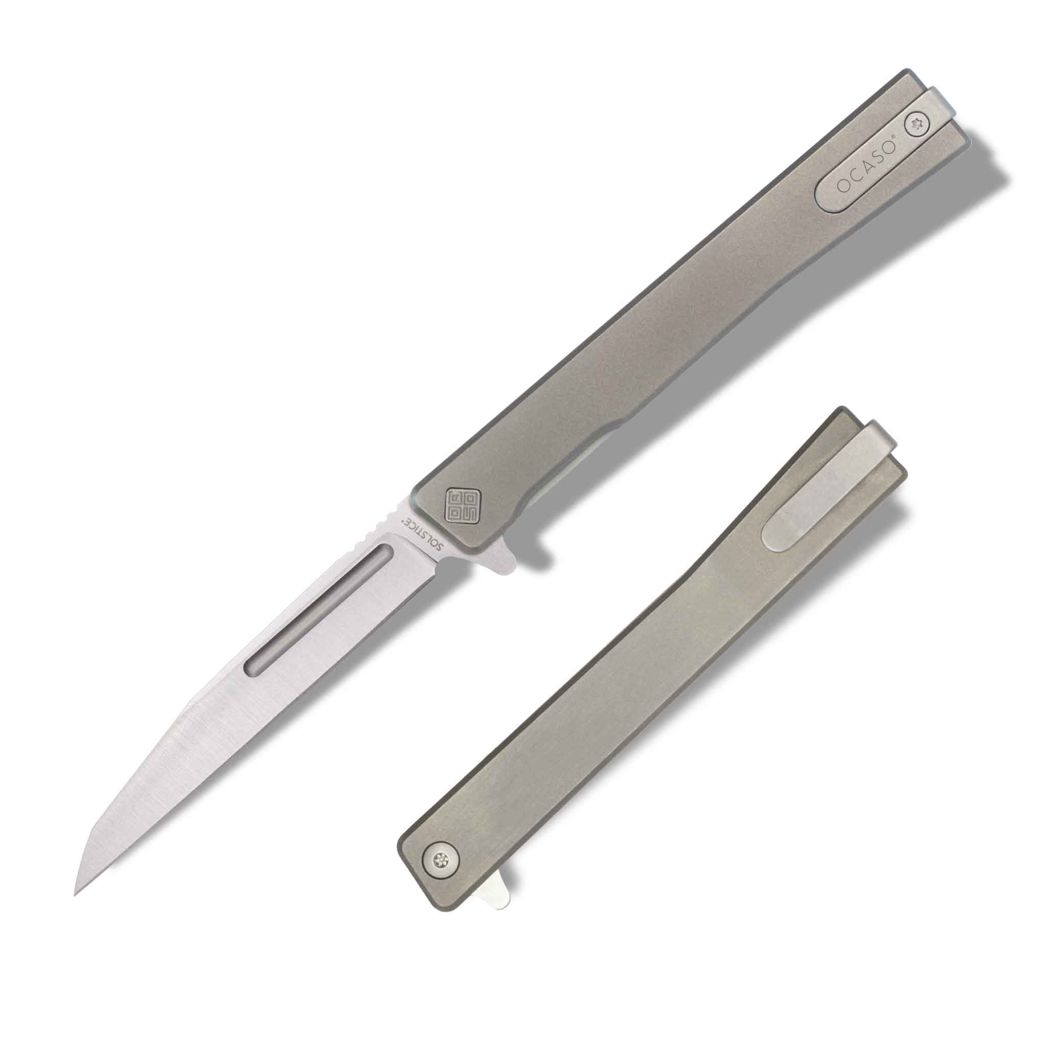 OCASO Solstice Wharncliffe Satin Titanium